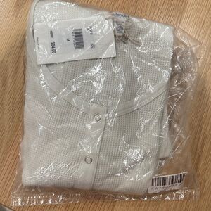 Splendid Women's Off-White Long Sleeve WaffleTee